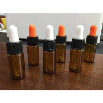 Qualitativ hochwertige Amber Glasfläschchen mit Pipette für kosmetische Verpackung